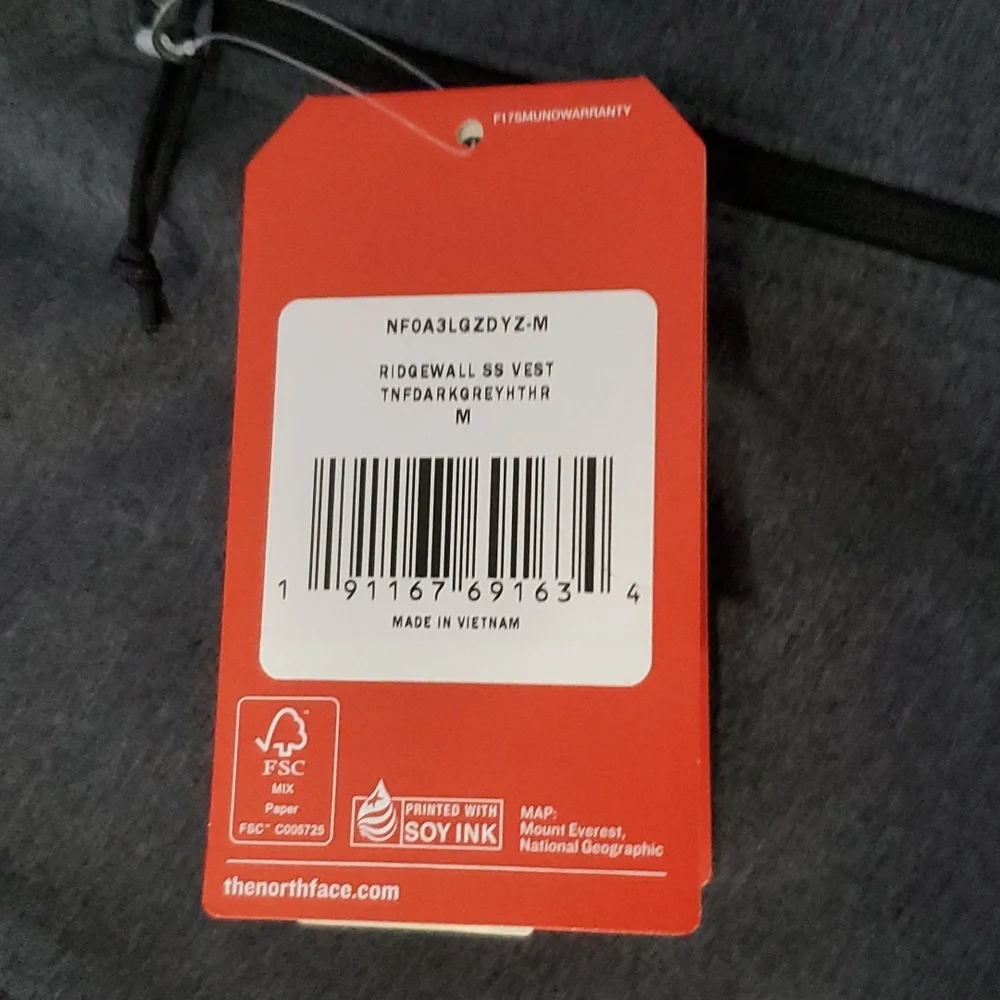 NWT The North Face Ridgeway- Mtn Dew Over Drive Vest Size M